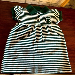Trojan striped girls dress 3-6 month‎
